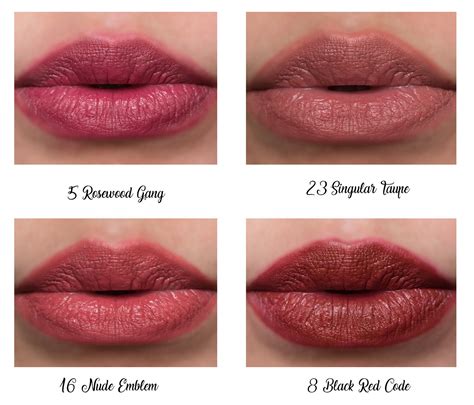 ysl swatch tatouage|ysl matte lip stain.